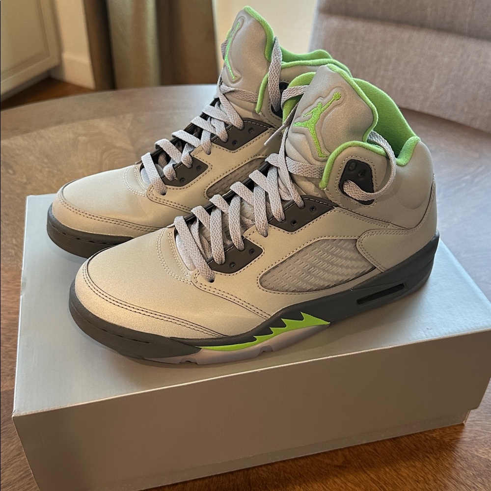 Jordan Sneakers with Green Interior
